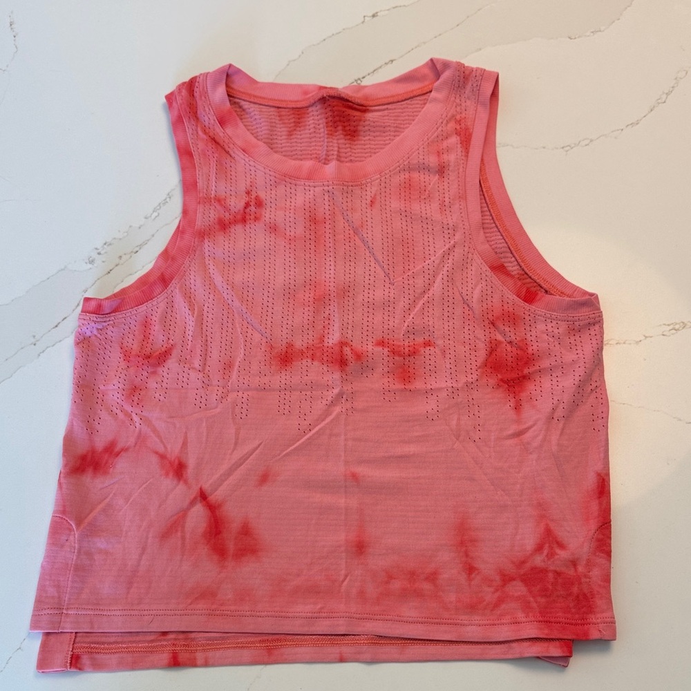 Lululemon Athletica Pink Tie-Dye Tank Top